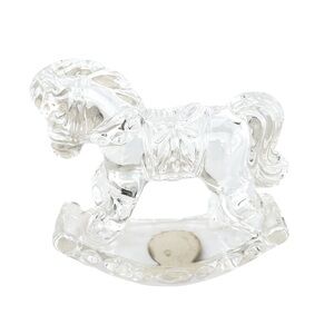 Princess House Crystal Horse Treasures Rocking 24% Lead Crystal Germany Figurine